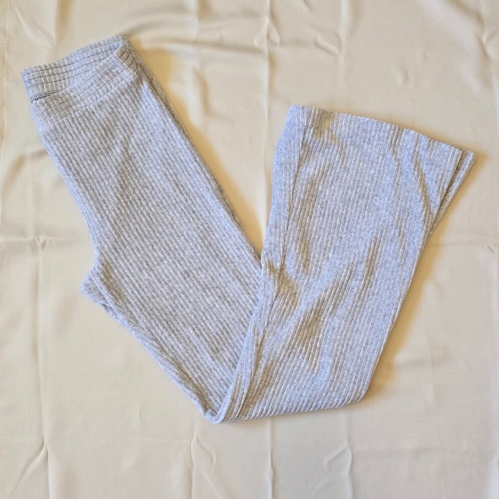 Aerie ribbed velvet flare pants